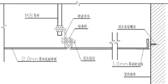 鋁單板幕墻節點(diǎn)圖
